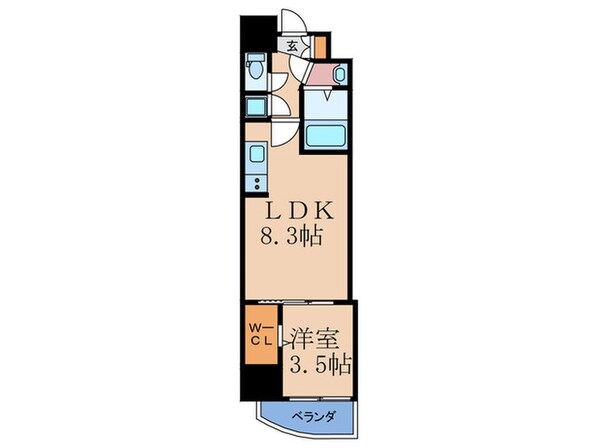 セレニテ梅田ルフレの物件間取画像